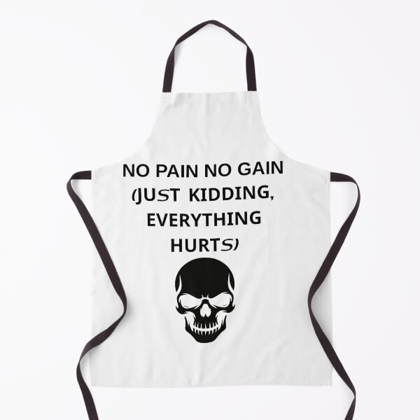 Item preview, NO PAIN NO GAIN JUST KIDDING FUNNY GYM WORKOUT designed and sold by eihabo.