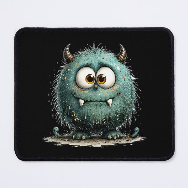 Item preview, Cute Teal Horned Monster designed and sold by Teeny Quities.