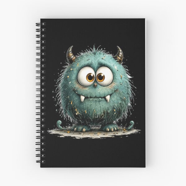 Item preview, Cute Teal Horned Monster designed and sold by Teeny Quities.