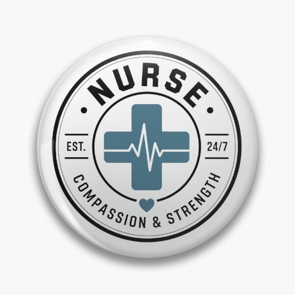 Item preview, Minimalist Nursing Badge Emblem designed and sold by teemix.