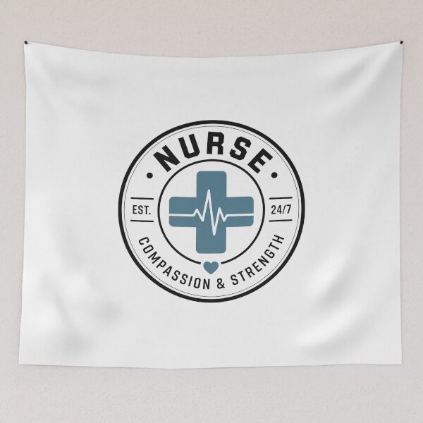 Item preview, Minimalist Nursing Badge Emblem designed and sold by teemix.