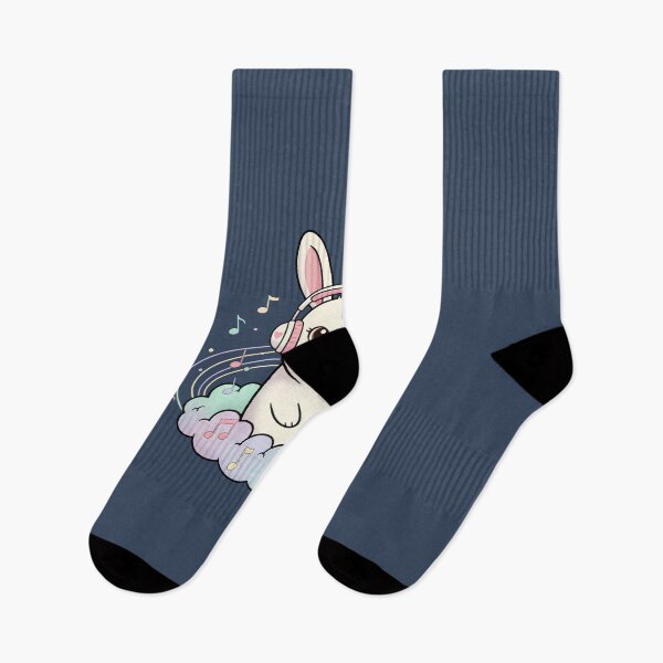 Item preview, Cute Bunny Listening to Music designed and sold by Zee Choice.