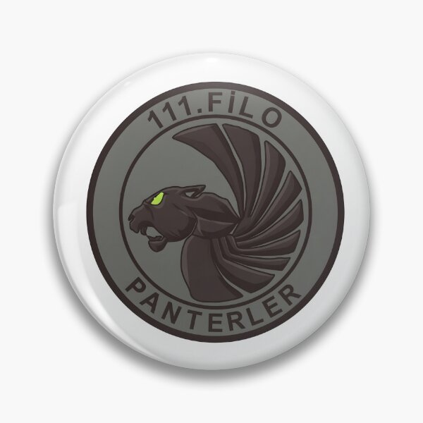 Item preview, Turkish Air Force 111th Fighter Squadron "Panterler" Subdued Patch designed and sold by CharlieDesings.