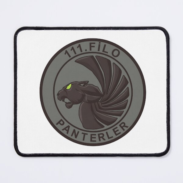 Item preview, Turkish Air Force 111th Fighter Squadron "Panterler" Subdued Patch designed and sold by CharlieDesings.