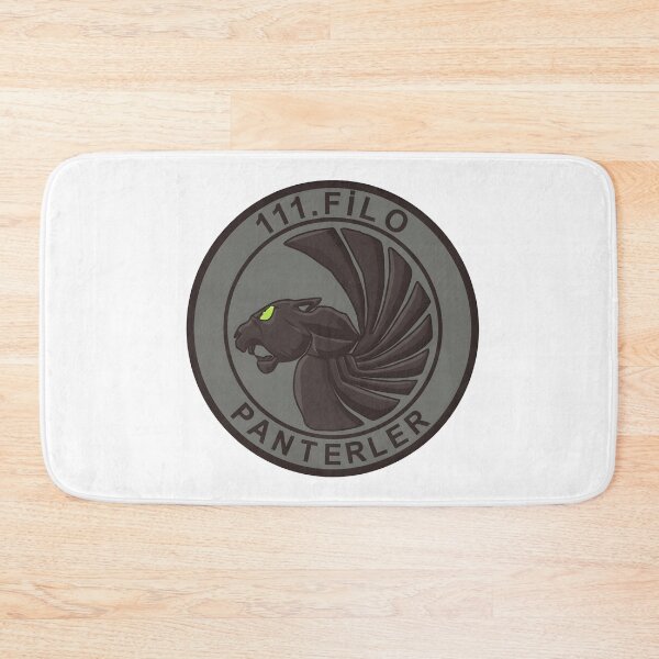 Item preview, Turkish Air Force 111th Fighter Squadron "Panterler" Subdued Patch designed and sold by CharlieDesings.
