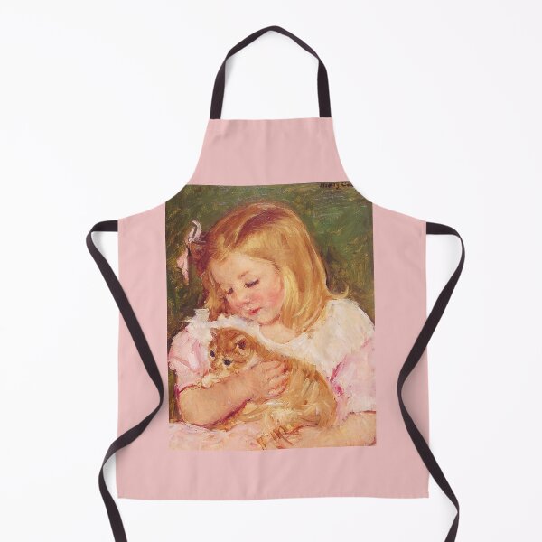 Item preview, Girl Holding a Cat Mary Cassatt art designed and sold by ArtUnova.