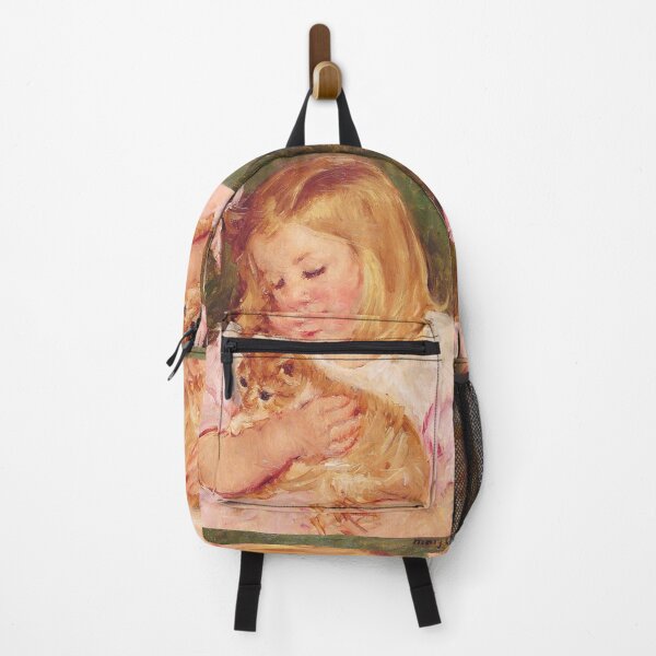 Item preview, Girl Holding a Cat Mary Cassatt art designed and sold by ArtUnova.