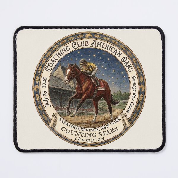 Item preview, Counting Stars Wins the 2026 CCA Horse Racing Gifts designed and sold by Ginny Luttrell.