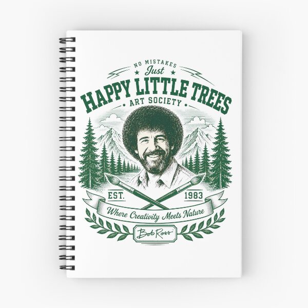 Item preview, Bob Ross Happy Little Trees Art Society Vintage Outdoor Badge designed and sold by karamram.