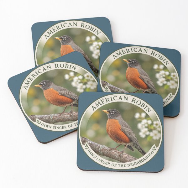 Item preview, American Robin – North American Songbird Photography for Nature Lovers & Birdwatchers designed and sold by The Digital Compass.