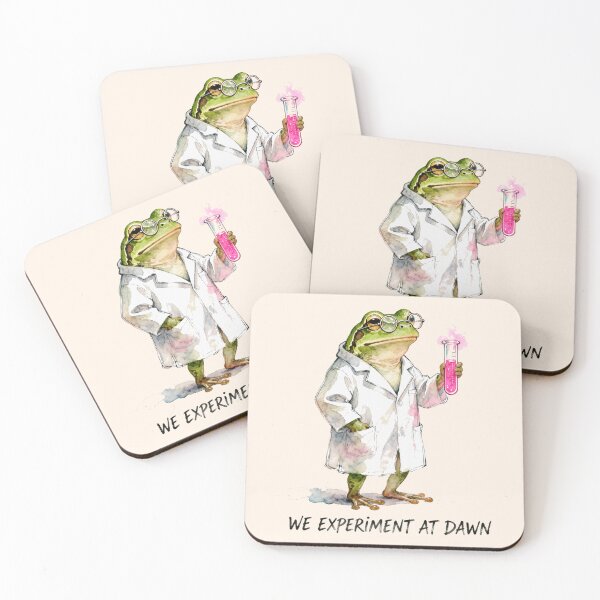Item preview, We Experiment At Dawn Frog Science Teacher Back to School  designed and sold by Colorfulman.