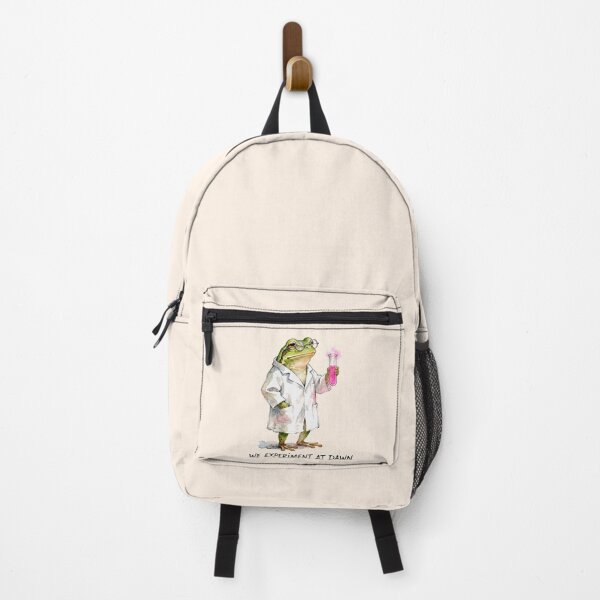 Item preview, We Experiment At Dawn Frog Science Teacher Back to School designed and sold by Colorfulman.