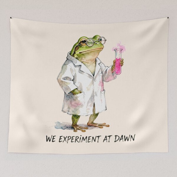 Item preview, We Experiment At Dawn Frog Science Teacher Back to School  designed and sold by Colorfulman.