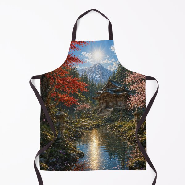 Item preview, Japanese temple under the sun designed and sold by Pixel Sakura Gallery.