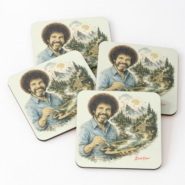 Item preview, Bob Ross Happy Little Trees Vintage Nature Comes to Life designed and sold by karamram.