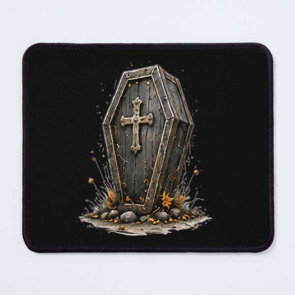 Item preview, Spooky Black Wooden Coffin designed and sold by Teeny Quities.