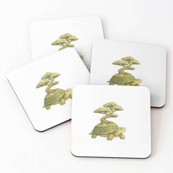 Item preview, Bonsai Turtle | Zen Tortoise Nature Illustration | Whimsical Minimalist Art designed and sold by Velnox.co.