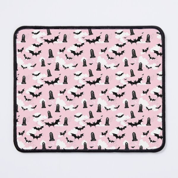 Item preview, Pink and Black Bats and Tombstones Halloween Pattern  designed and sold by LouieVanille.