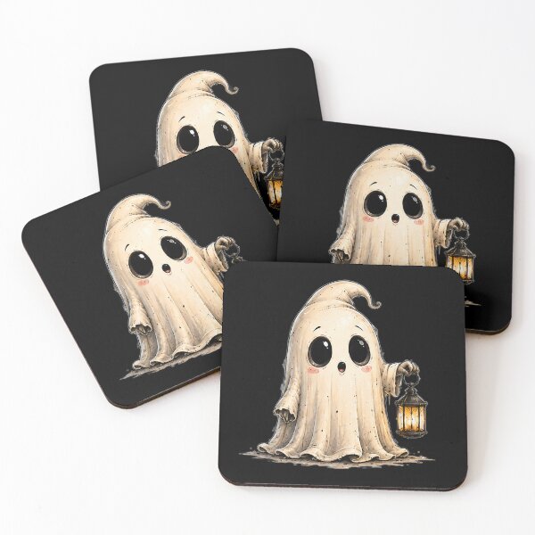 Item preview, Cute Ghost with Glowing Lantern designed and sold by Teeny Quities.