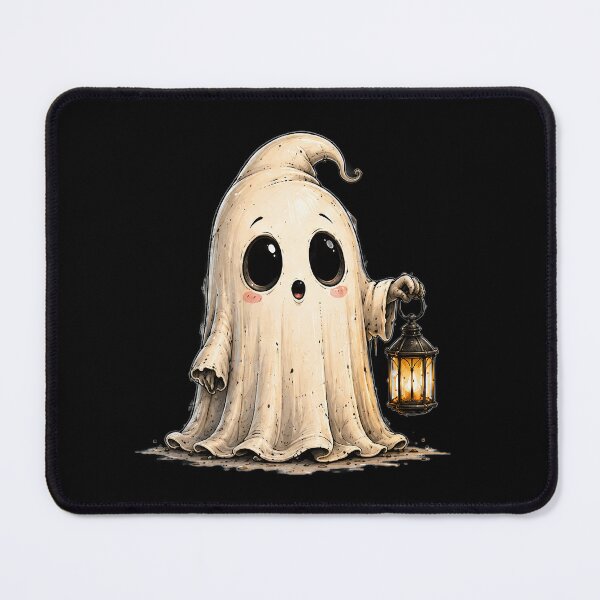 Item preview, Cute Ghost with Glowing Lantern designed and sold by Teeny Quities.