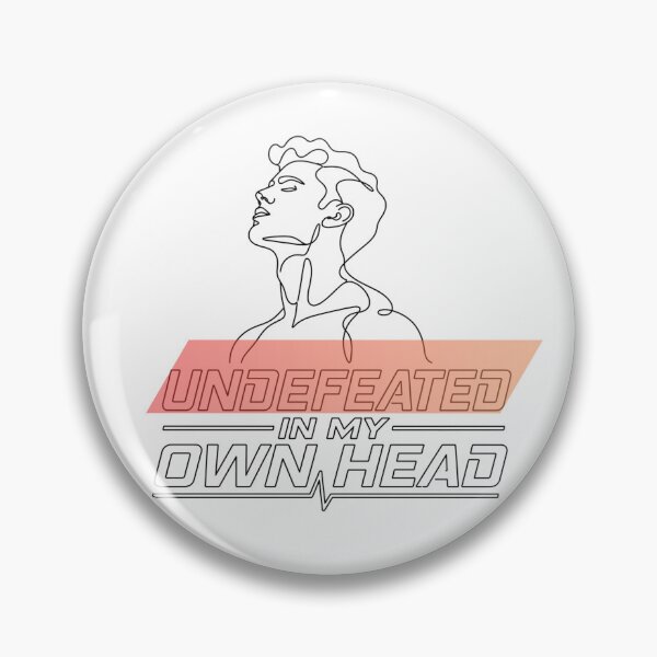 Item preview, Funny Confidence Quote - Undefeated In My Own Head designed and sold by RunningWhiskers.