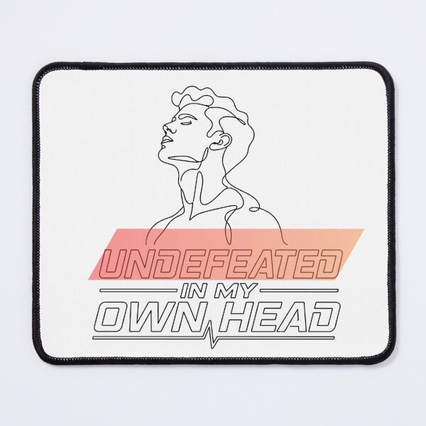 Item preview, Funny Confidence Quote - Undefeated In My Own Head designed and sold by RunningWhiskers.