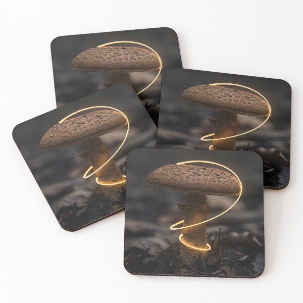 Item preview, Golden Ratio Mushroom Fibonacci Spiral Print designed and sold by Jozefin's Studio.
