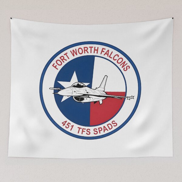 Item preview, USAF 451 TFS SPADS Fort Worth Falcons F-16 Fighting Falcon Patch designed and sold by CharlieDesings.