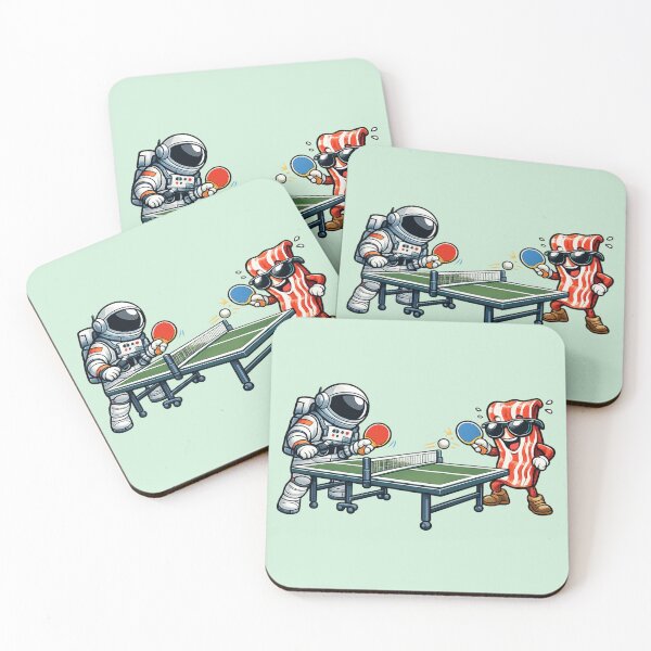 Item preview, Astronaut Bacon Ping Pong designed and sold by BROHLine Studio.