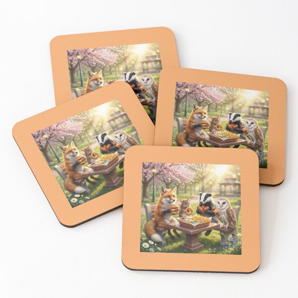 Item preview, ​Happy Animal Picnic in the Park. designed and sold by JoyNest = "The nest of joy".
