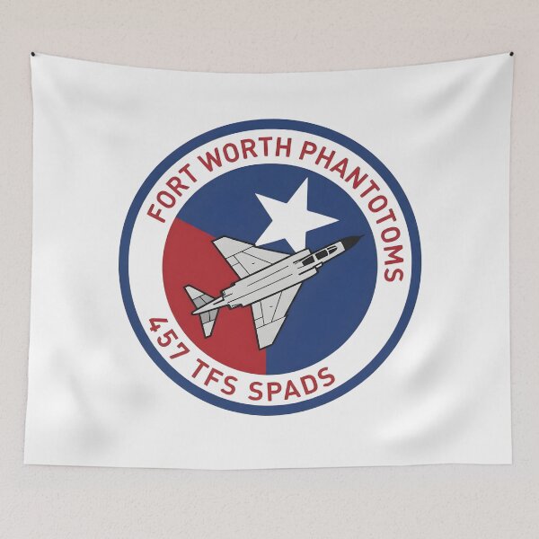 Item preview, USAF 457 TFS SPADS Fort Worth Phantoms F-4 Phantom II Patch designed and sold by CharlieDesings.