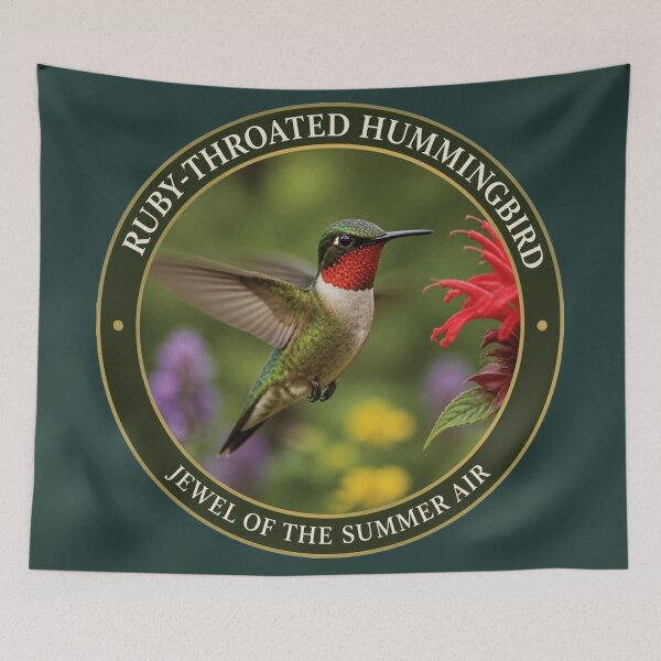 Item preview, Ruby‑throated Hummingbird – North American Wildlife Photography for Bird Lovers designed and sold by The Digital Compass.
