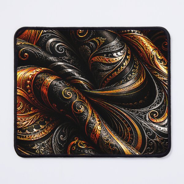 Item preview, Luxury Black and Gold Ornate Abstract Swirl Pattern designed and sold by Exodoi.