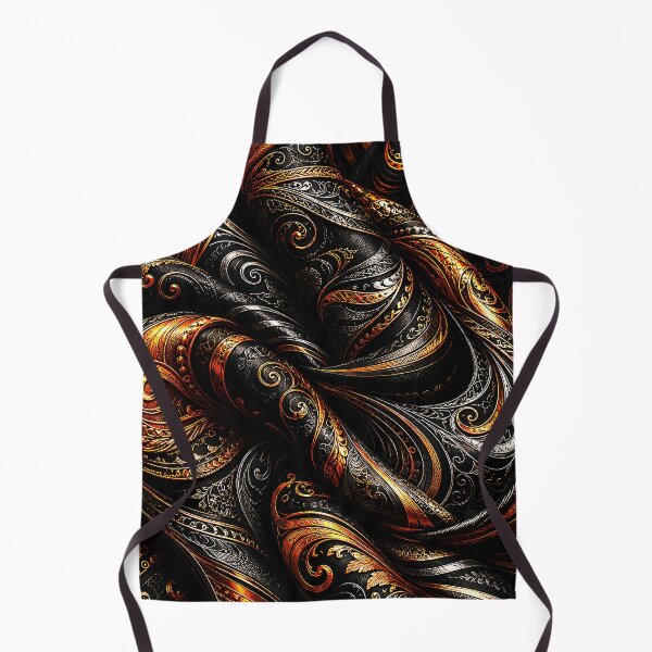 Item preview, Luxury Black and Gold Ornate Abstract Swirl Pattern designed and sold by Exodoi.