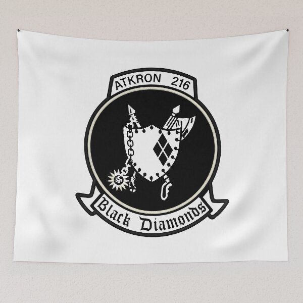 Item preview, US Navy VA-216 Black Diamonds ATKRON 216 Patch designed and sold by CharlieDesings.