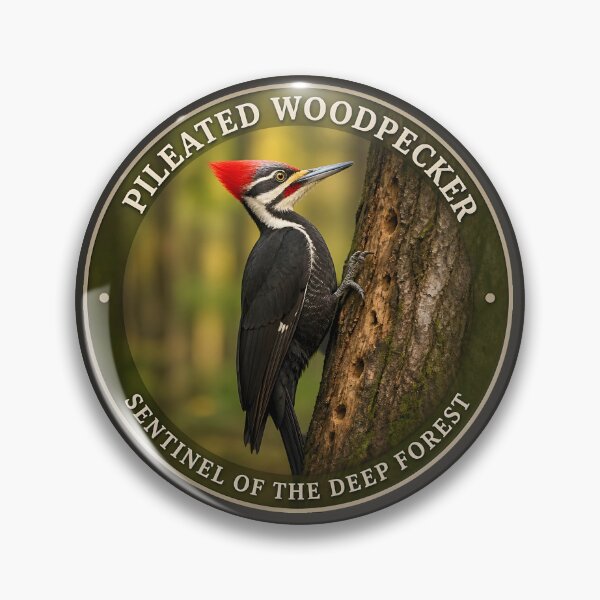 Item preview, Pileated Woodpecker – North American Forest Giant designed and sold by The Digital Compass.