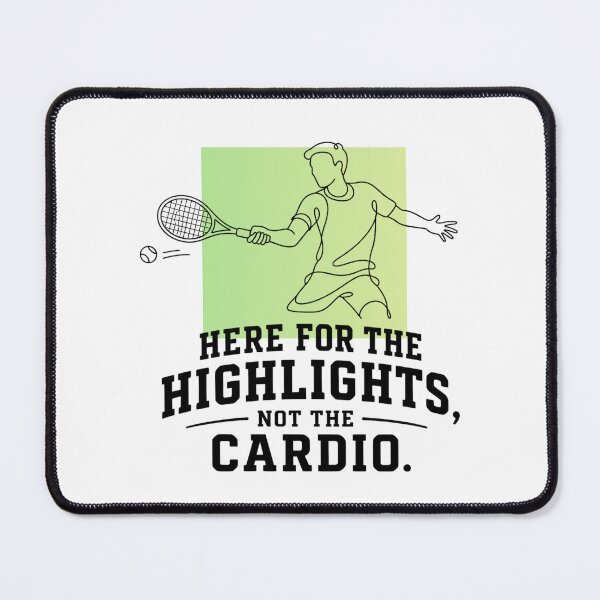 Item preview, Witty Sports Tee - Here For The Highlights Not The Cardio designed and sold by RunningWhiskers.