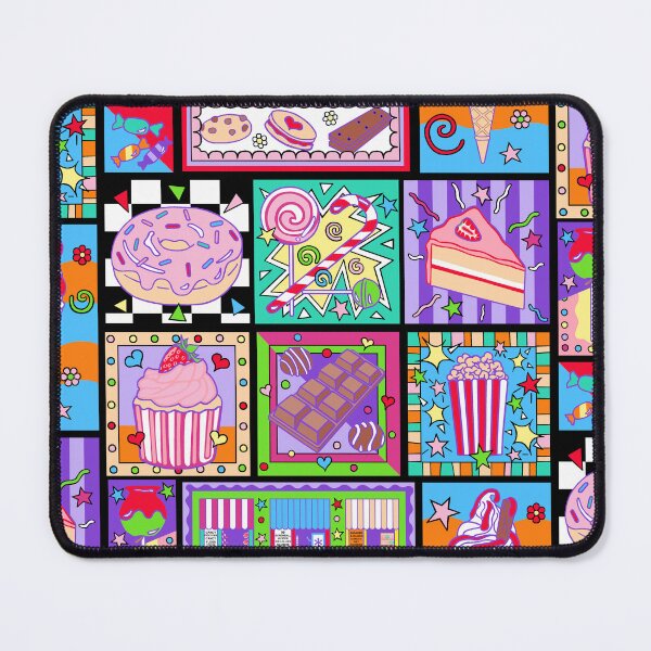 Item preview, Cute Nostalgic Sweet Treats Patchwork Montage designed and sold by kitschandkawaii.
