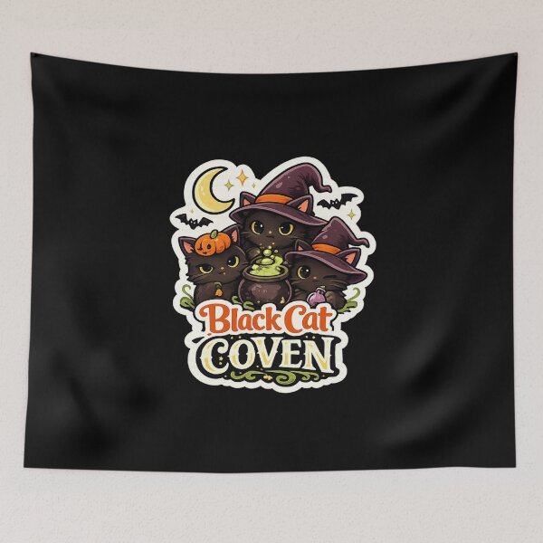 Item preview, Black Cat Coven designed and sold by RetroPlus.