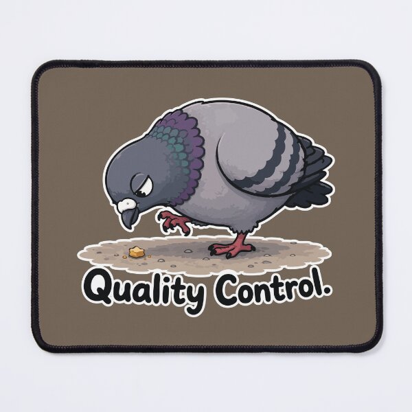 Item preview, Funny QA Pigeon Cartoon Sticker – Quality Control designed and sold by SimplePoDesign.