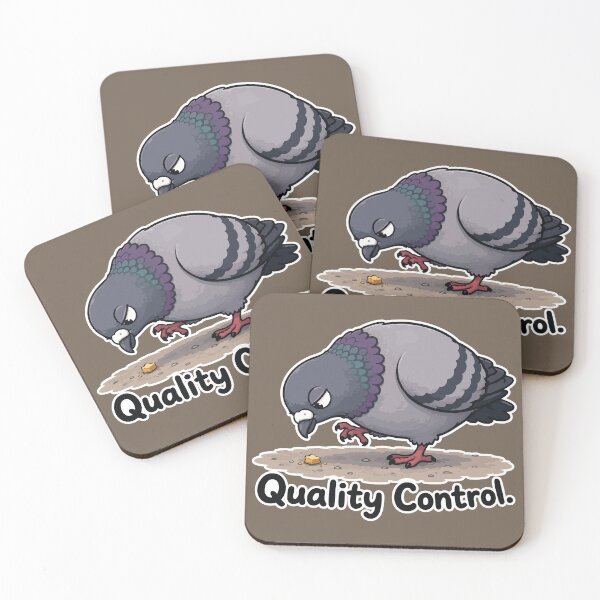 Item preview, Funny QA Pigeon Cartoon Sticker – Quality Control designed and sold by SimplePoDesign.