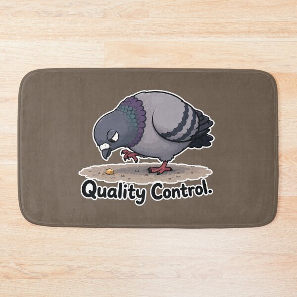 Item preview, Funny QA Pigeon Cartoon Sticker – Quality Control designed and sold by SimplePoDesign.