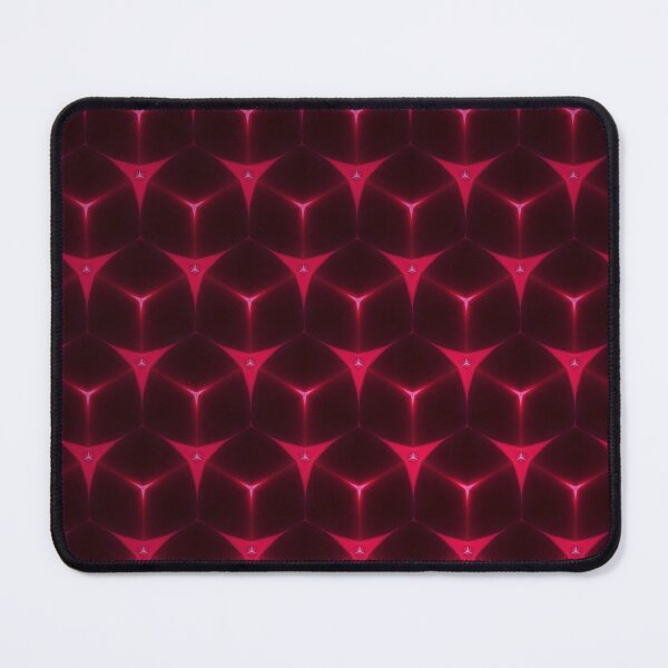 Item preview, Magenta Neon Hexagonal Geometric Pattern designed and sold by IntelliMindDesigns.
