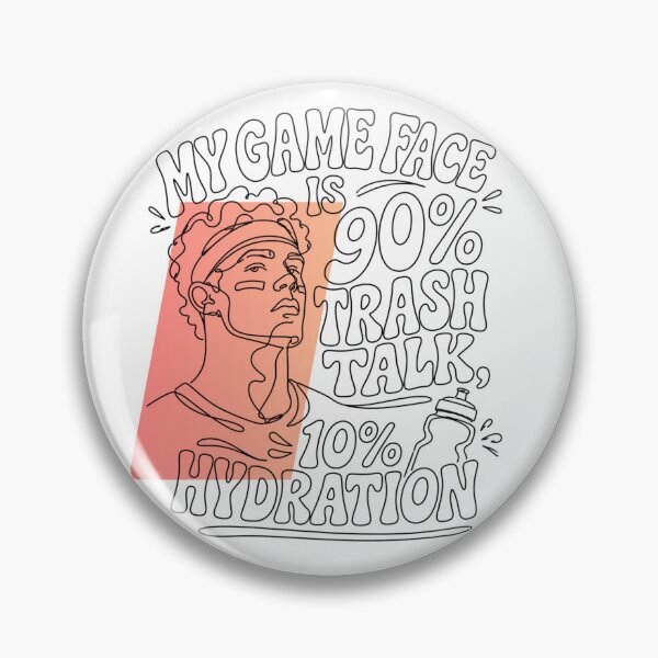 Item preview, Funny Court Trash Talk Quote - Game Face Sports Design designed and sold by RunningWhiskers.