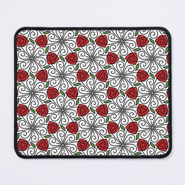 Item preview, Intricate Red Rose Floral Tessellation Pattern designed and sold by Sasitee.