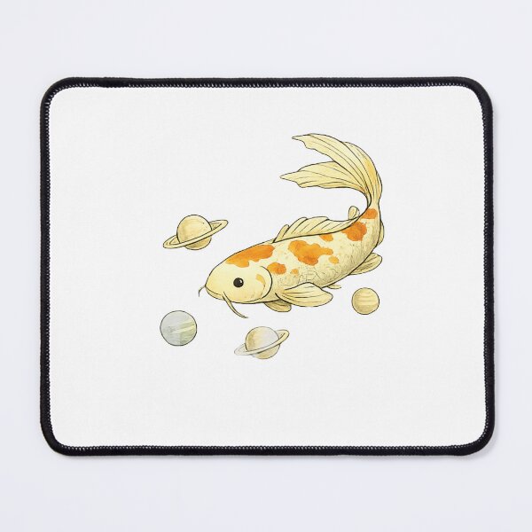 Item preview, Cosmic Koi Fish | Space Koi with Planets | Japanese Fantasy Art | Celestial Minimalist Illustration | Cute Koi Design designed and sold by Velnox.co.
