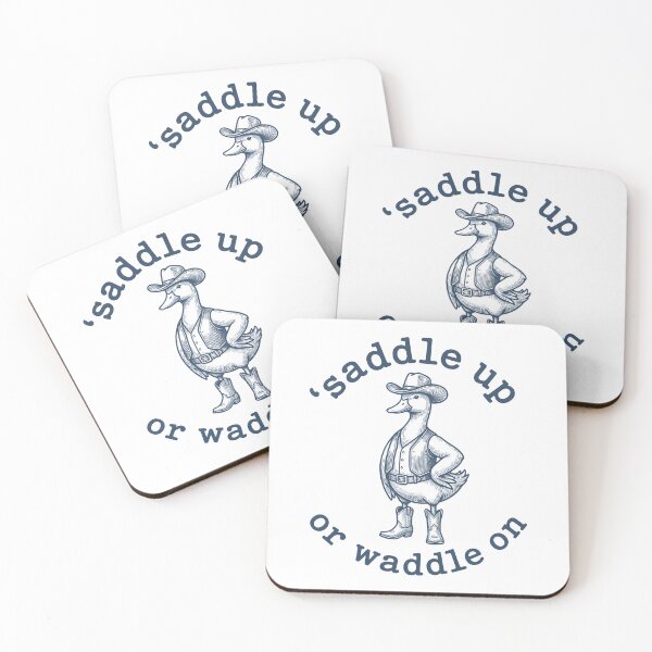 Item preview, Saddle Up or Waddle On Funny Cowboy Duck T-Shirt | Western Duck Humor Graphic Tee designed and sold by StickerNestYou.