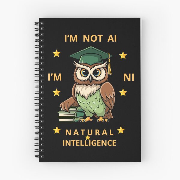 Item preview, I'm Not AI I'm NI (Natural Intelligence) Funny Gifts For Optimists designed and sold by zebek-design.