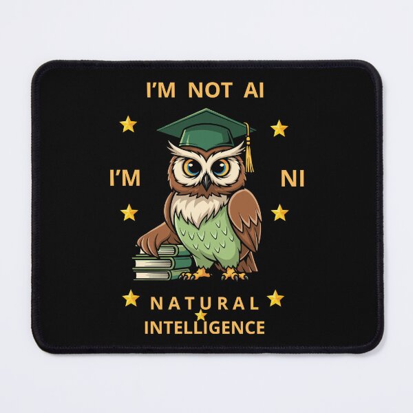 Item preview, I'm Not AI I'm NI (Natural Intelligence) Funny Gifts For Optimists designed and sold by zebek-design.