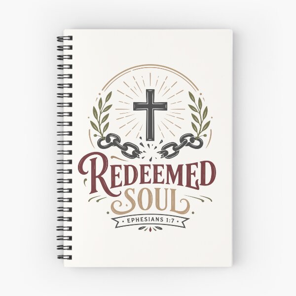 Item preview, Redeemed Soul Christian Cross – Ephesians 1:7 Bible Verse designed and sold by stylishdzign.